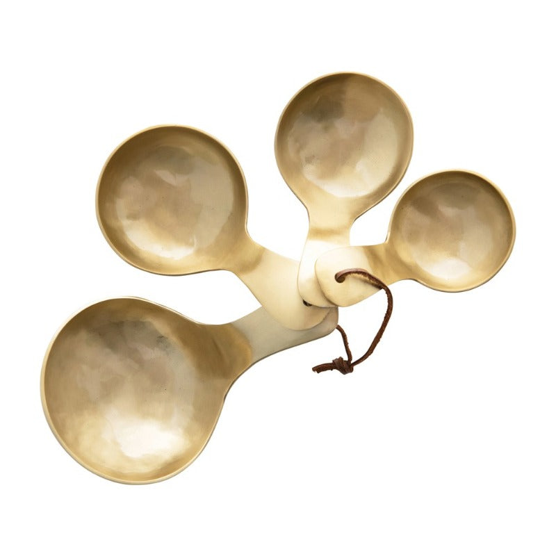 Brass Scoops, set of 4– LINEN & SAND