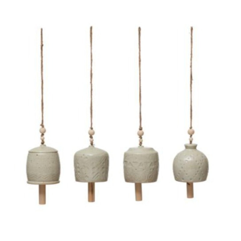 Cream Stoneware Bell (4 Styles)