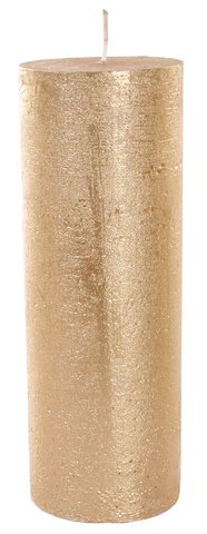 Gold Pillar Candle 4x11in