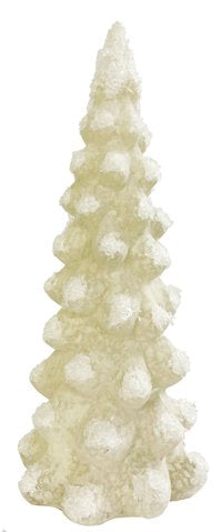 Antique White Glass Tree w/ Snow (3 Sizes)