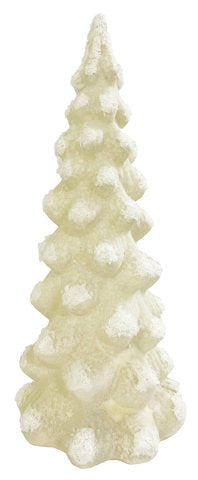 Antique White Glass Tree w/ Snow (3 Sizes)