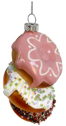 Glass Donuts Ornament