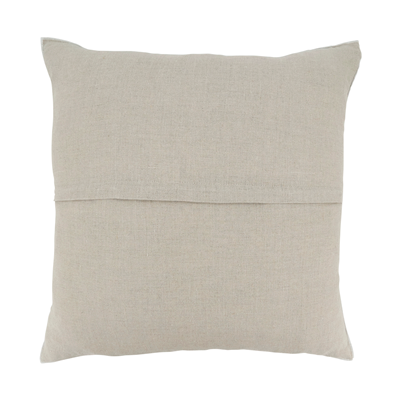 20x20 Natural Linen Pillow w/ Ivory Border