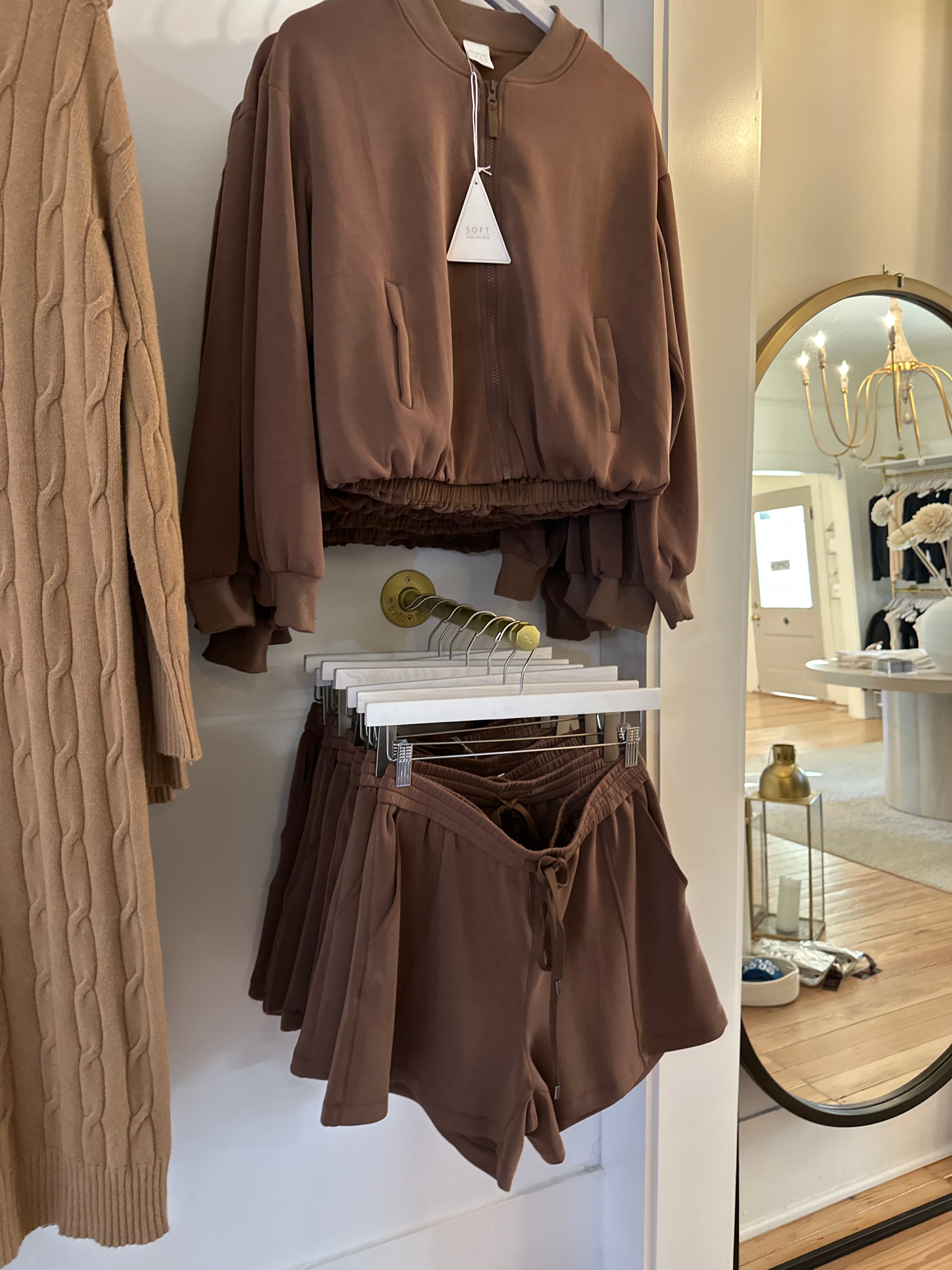 Soft Modal Shorts-Brown