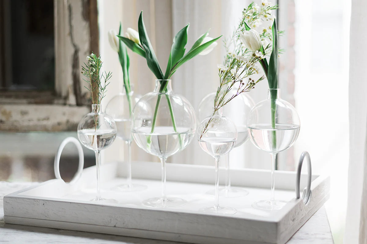 Clear Wine Glass Vase (3 Sizes)