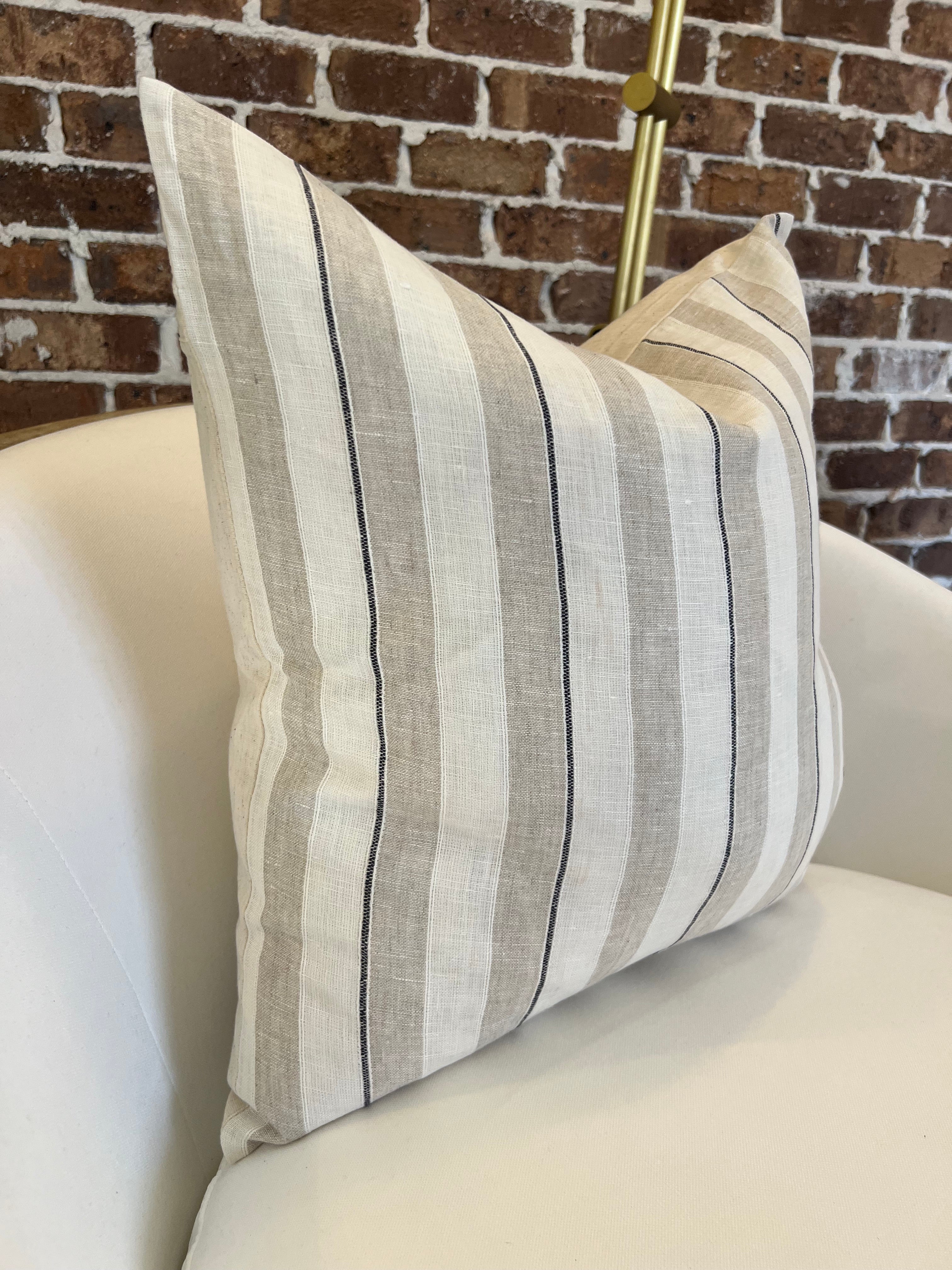 Seaside Stripe Pillow -20x20