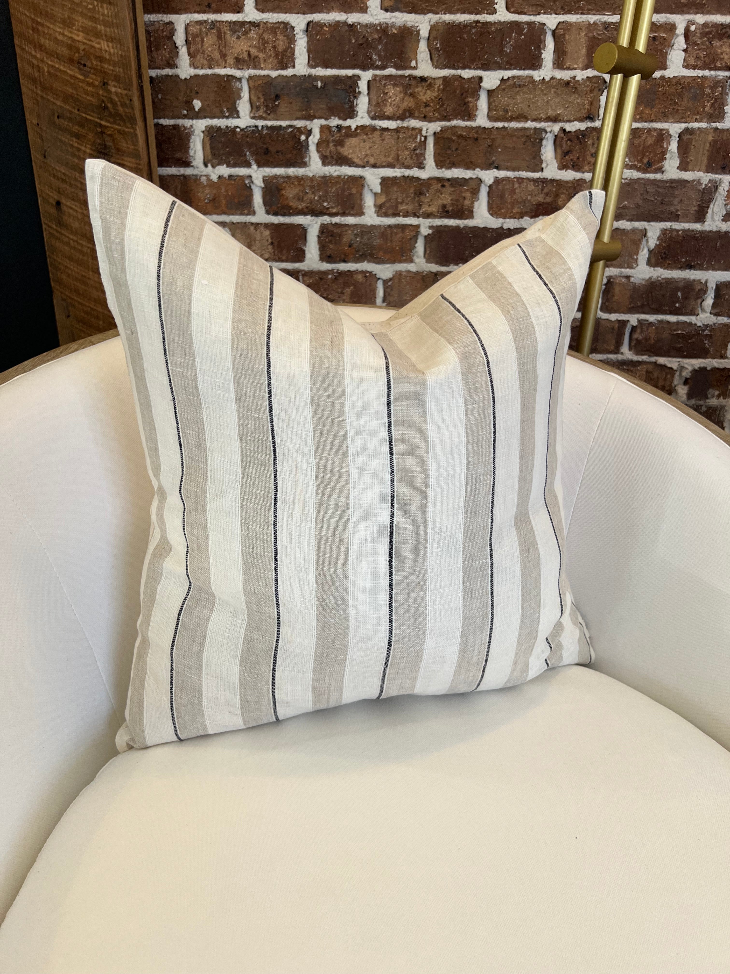 Seaside Stripe Pillow -20x20