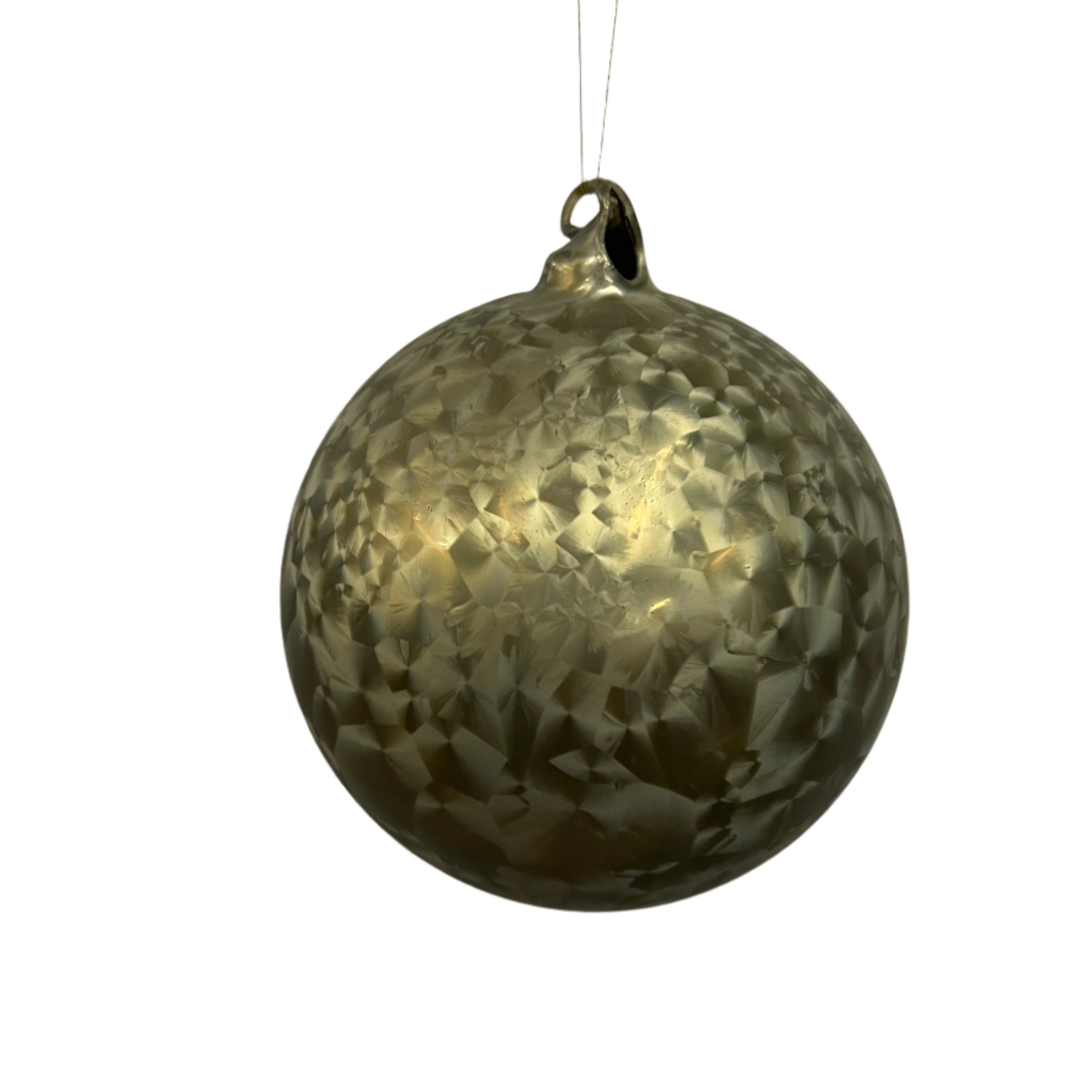 Grey Frosted Glass Ornament (2 Sizes)