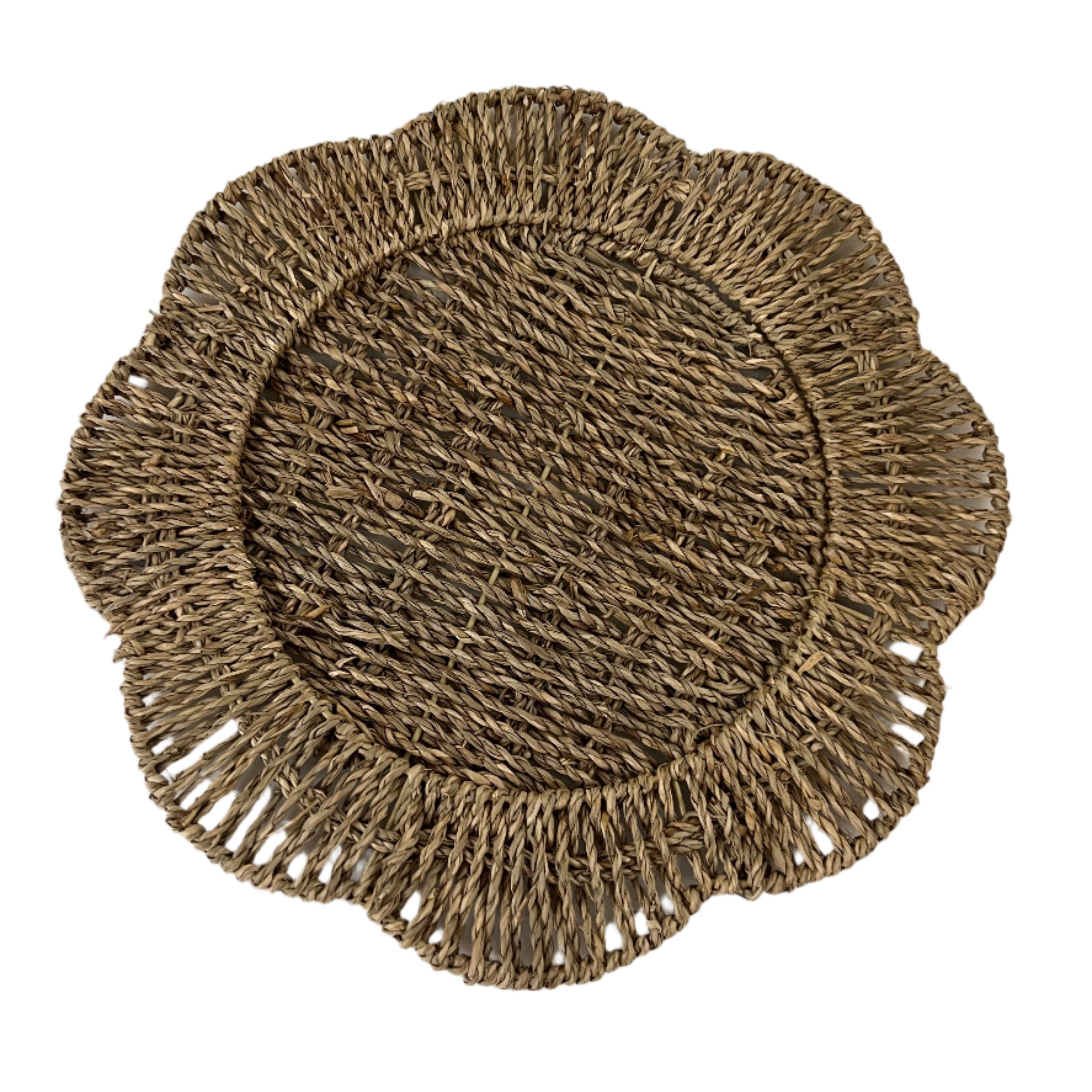 Scalloped Seagrass Charger