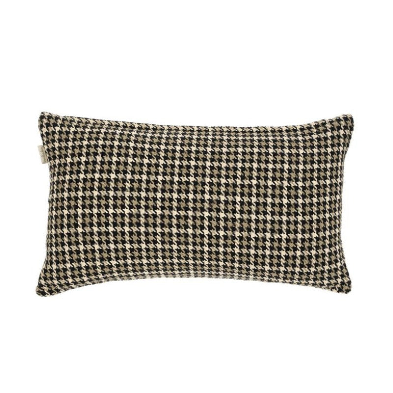 Brown Houndstooth Pillow (2 sizes)