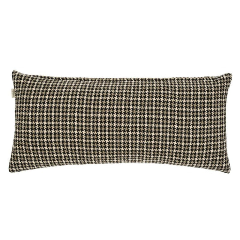 Brown Houndstooth Pillow (2 sizes)-Final Sale