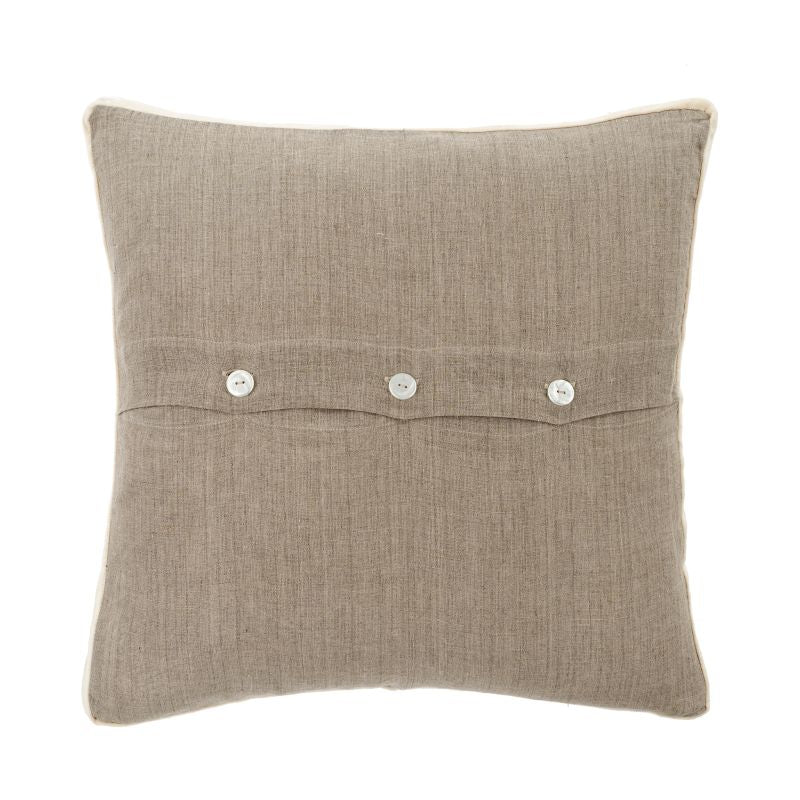 20x20 Moss Velvet Trim Pillow