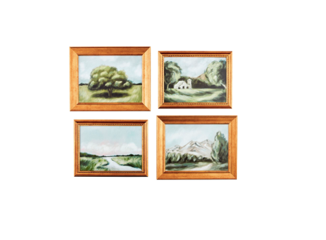 Framed Landscape Art (4 Scenes)