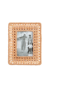 4x6 Woven Cane Photo Frame