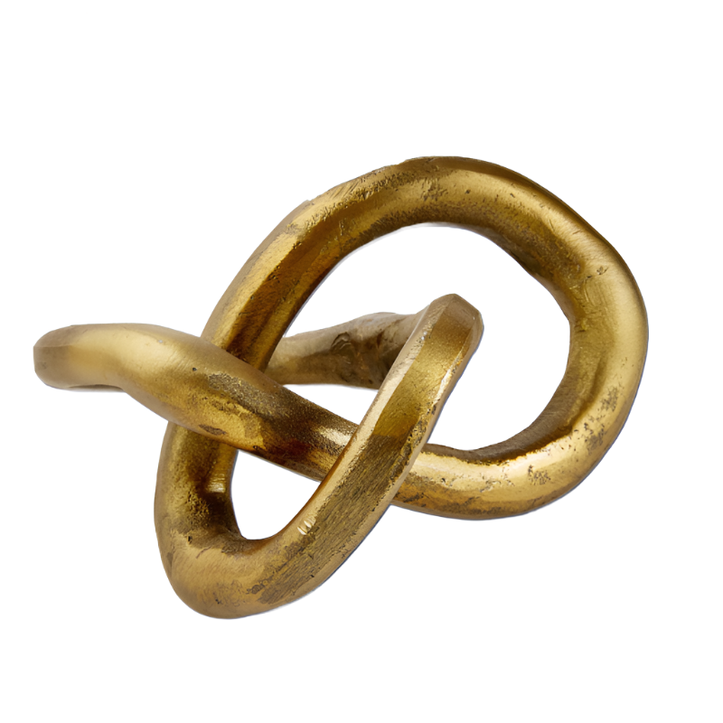 Gold Knotted Sculpture