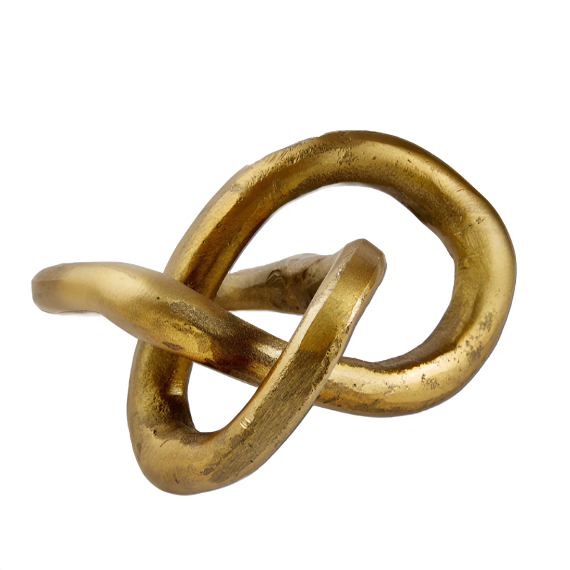 Gold Knotted Sculpture