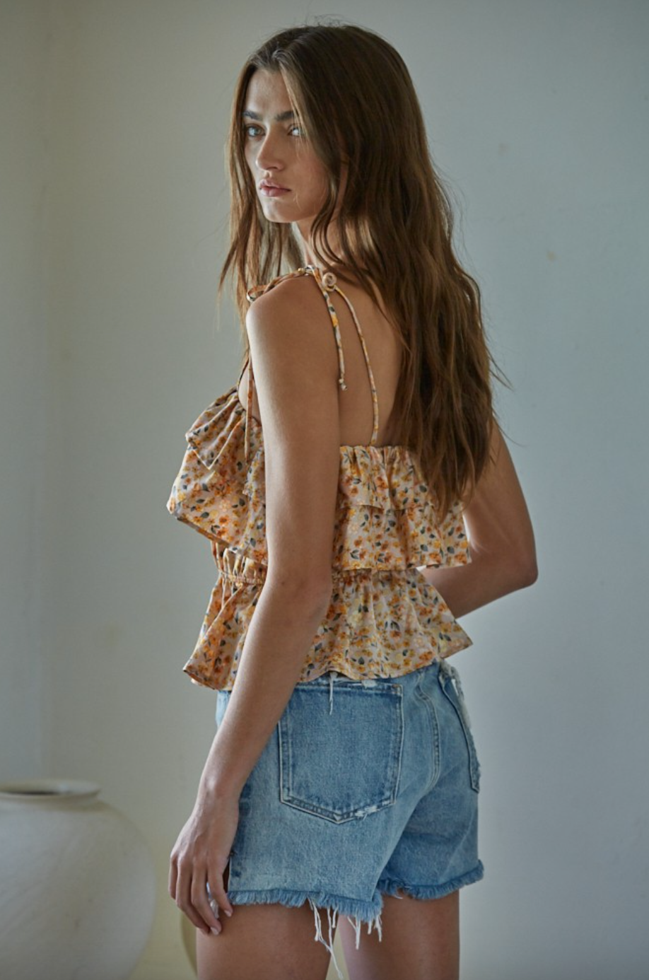 Floral Tube Top Cami-Final Sale