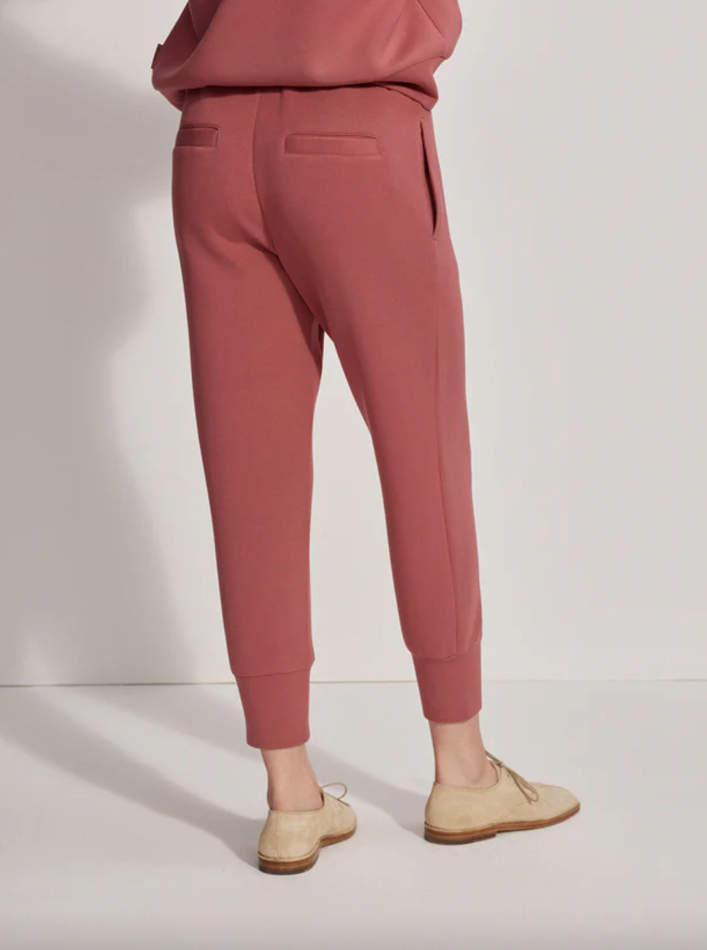 Slim Cuff Pant 25"-Rose