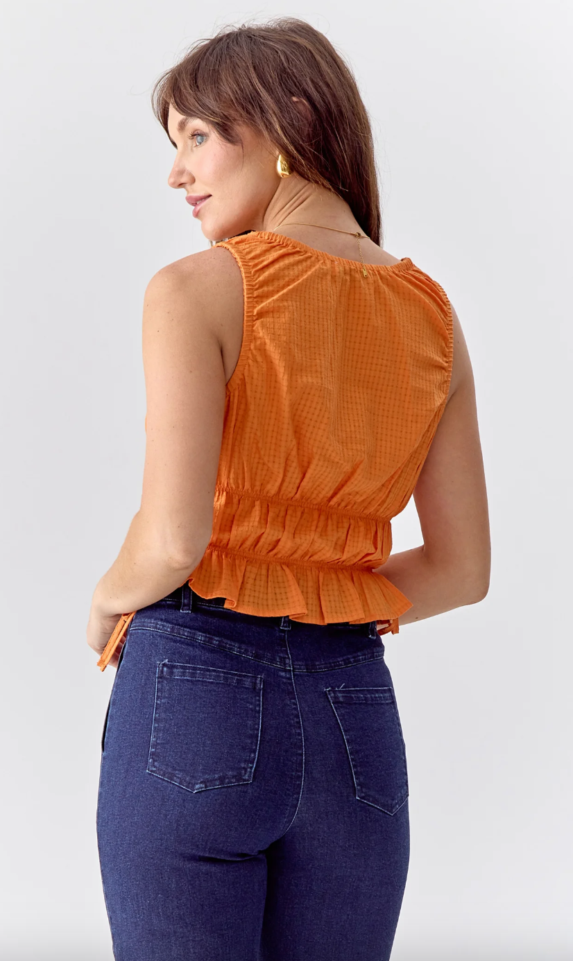 Whitney Top-Orange-Final Sale