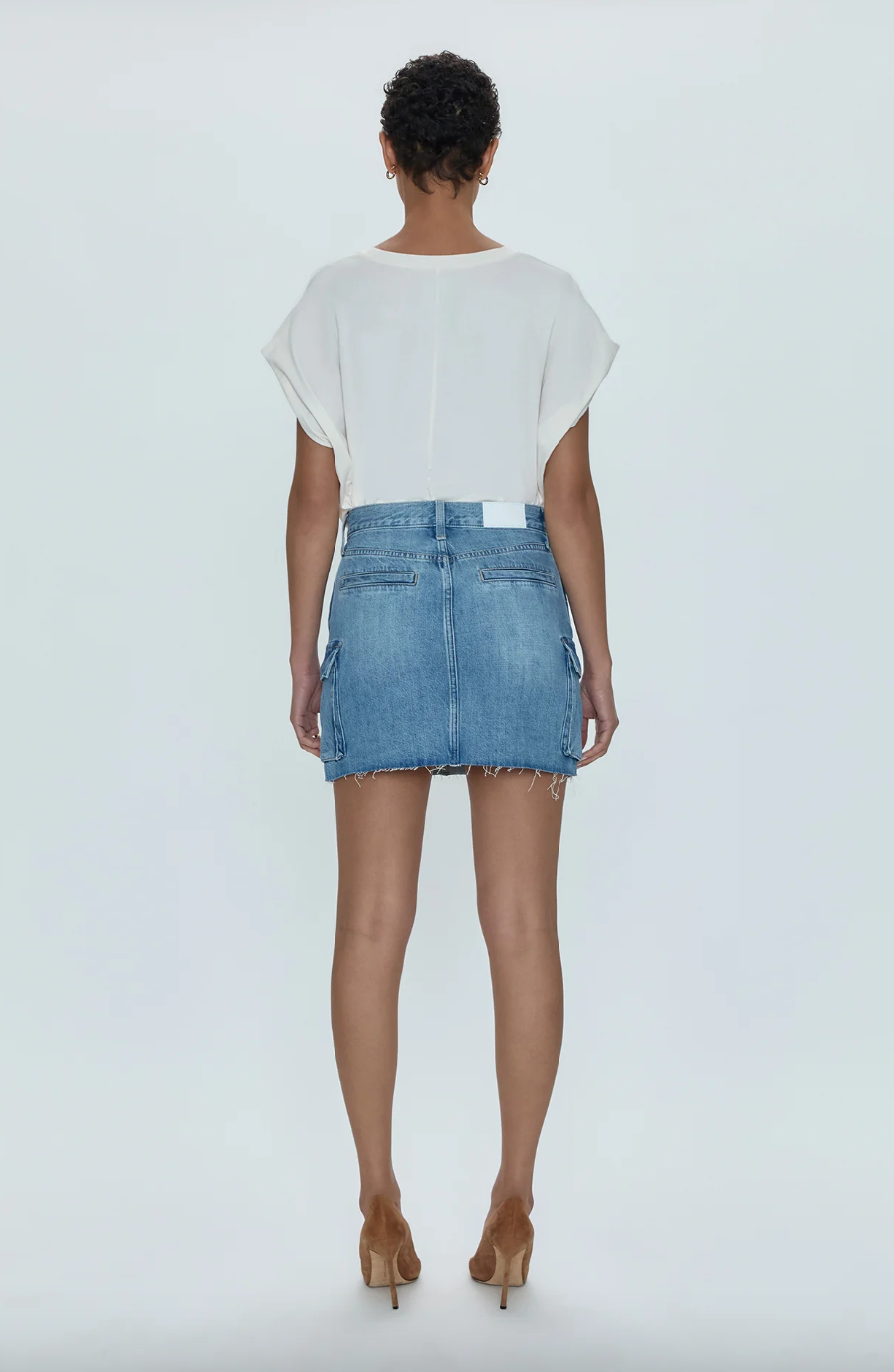 Rhea Mini Skirt-Blue