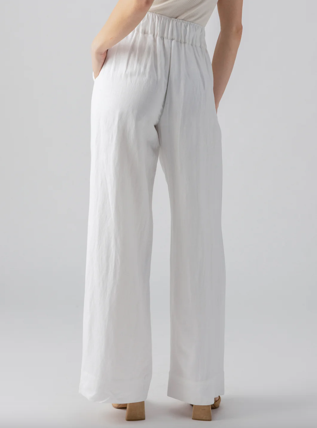 Pull Me On Pant-White-Final Sale