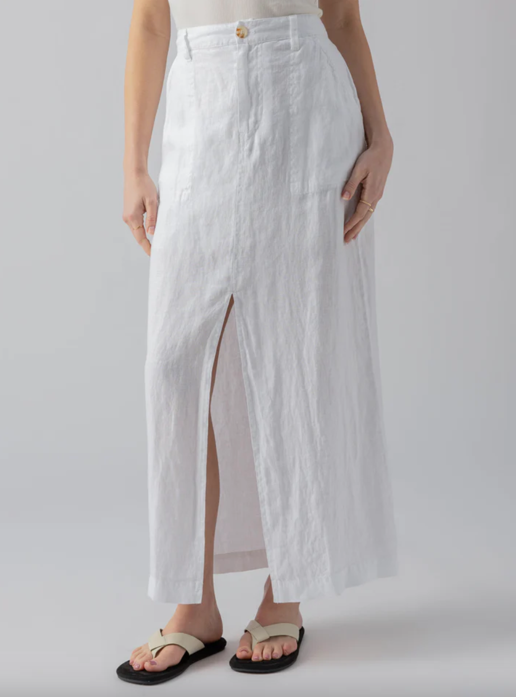 Boardwalk Skirt-White-Final Sale