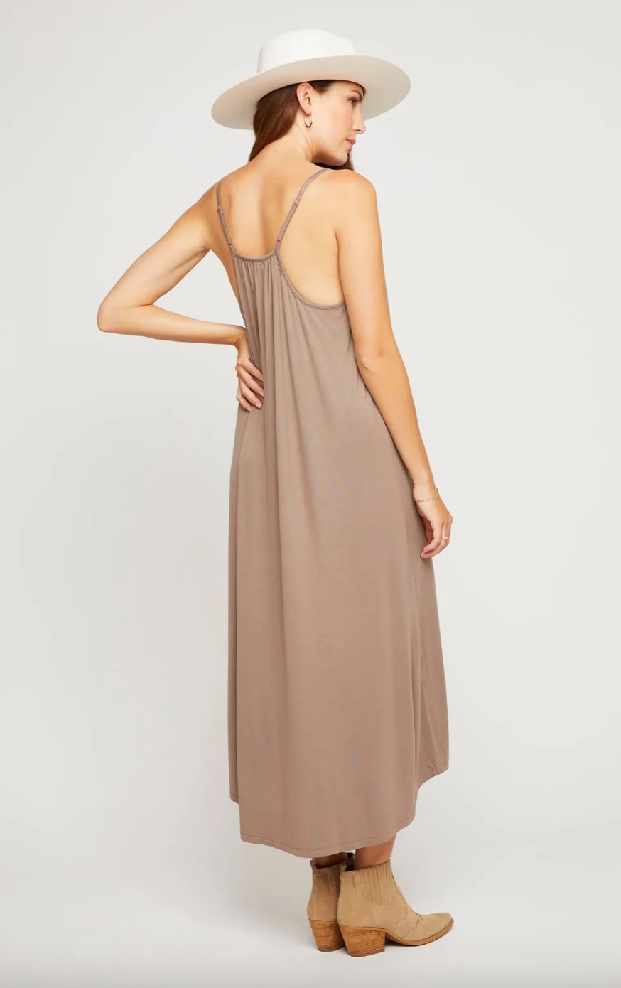 Dayton Dress-Taupe