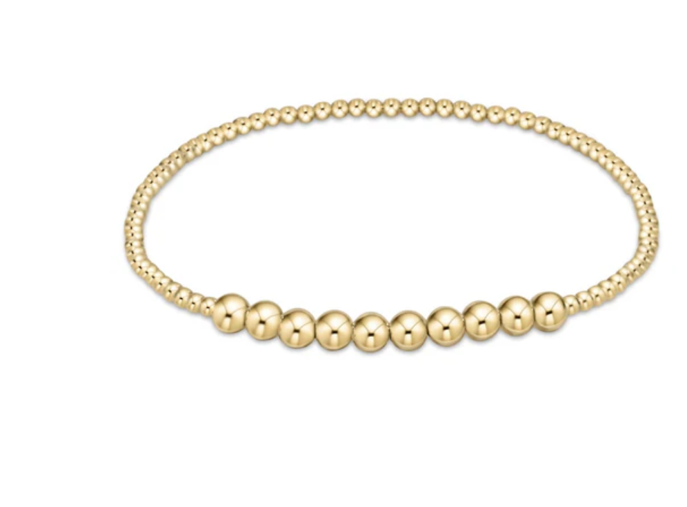 Classic Gold Beaded Bliss 2mm Bracelet