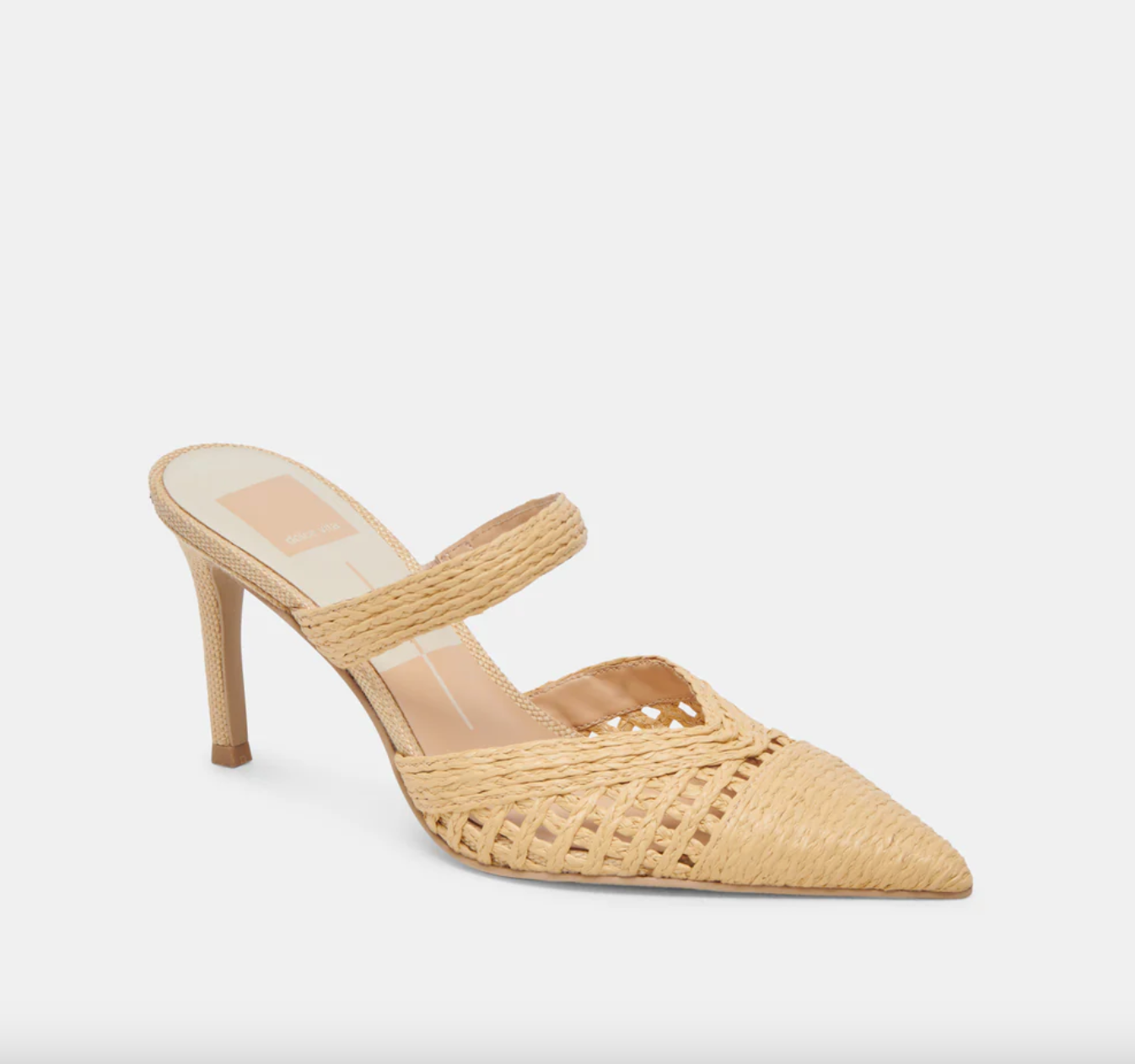 Kaline Heel-Natural Raffia