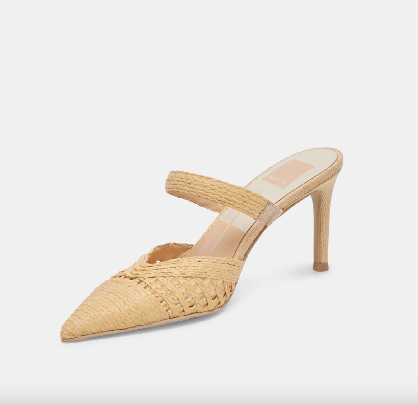 Kaline Heel-Natural Raffia