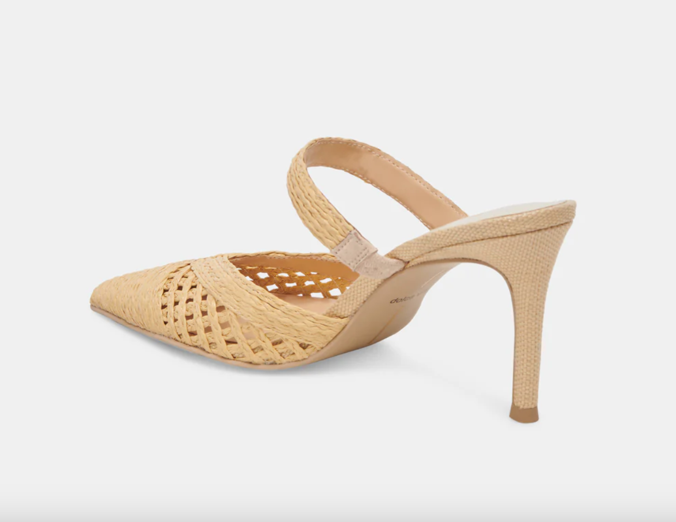 Kaline Heel-Natural Raffia