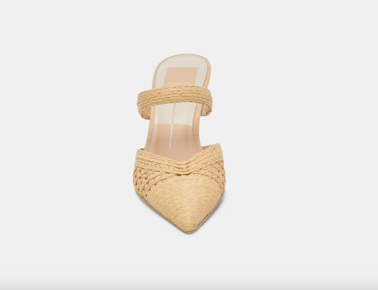 Kaline Heel-Natural Raffia