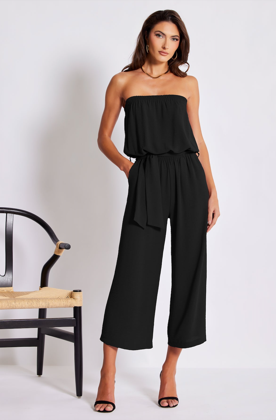 Free Spirit Jumpsuit-Black-Final Sale