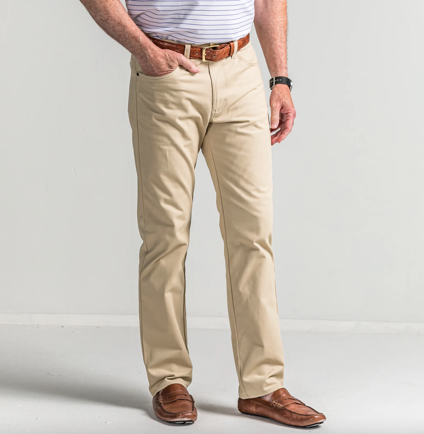 Classic 5 Pocket Pant-Tan