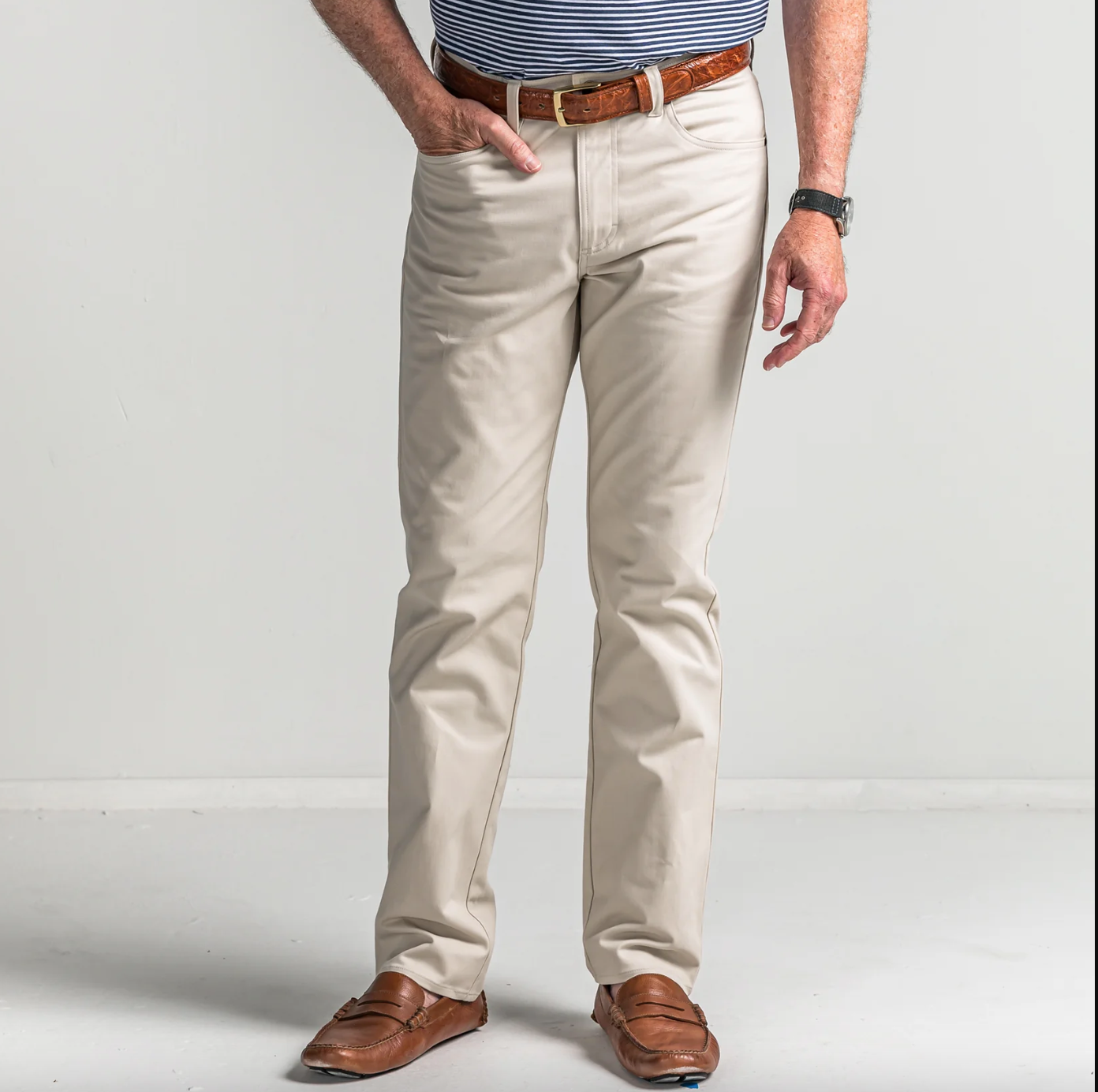 Classic 5 Pocket Pant-Stone