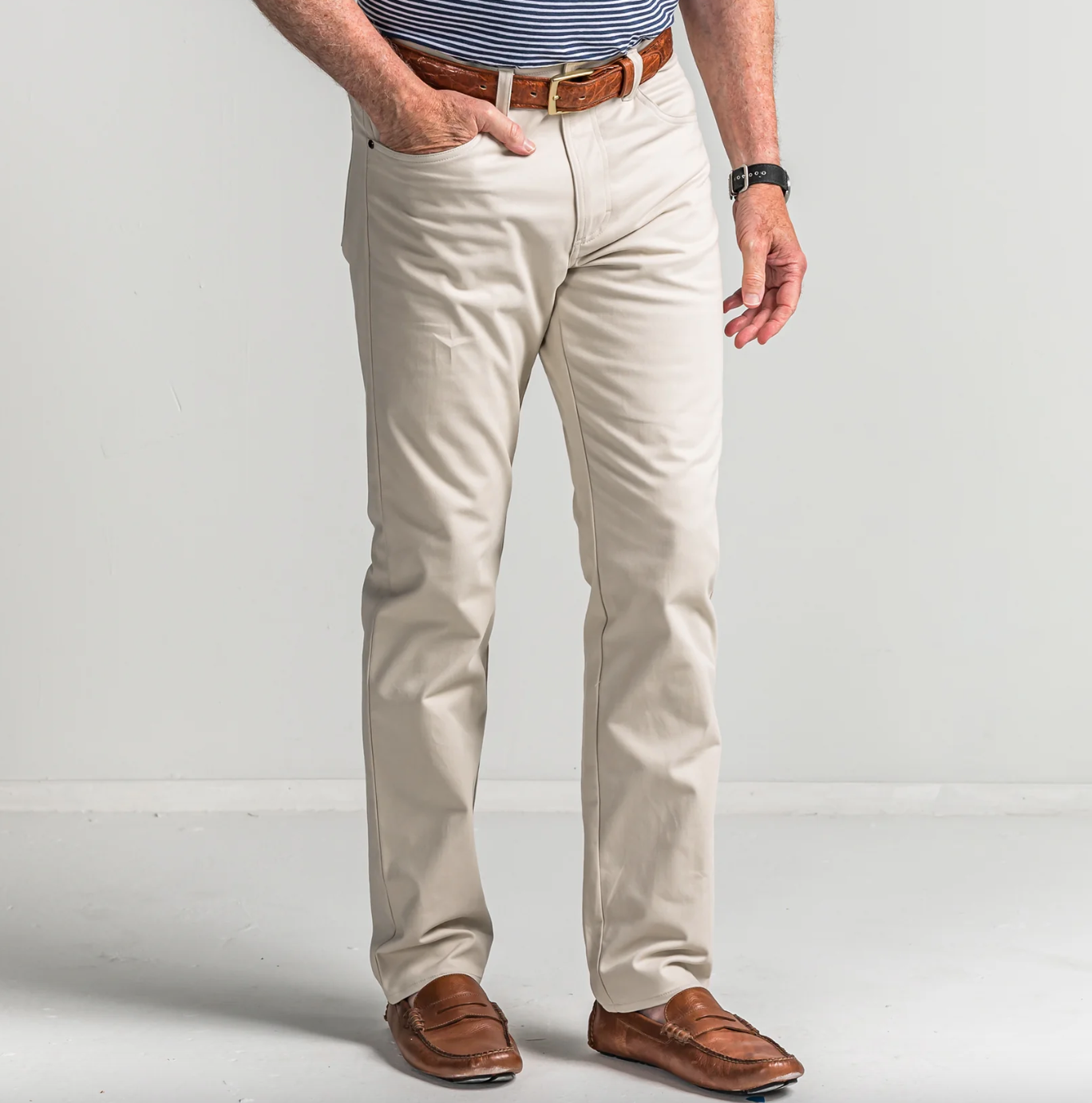 Classic 5 Pocket Pant-Stone