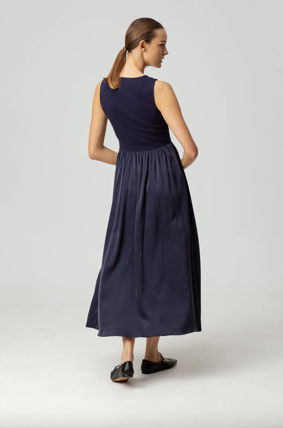 Blythe Dress-Navy