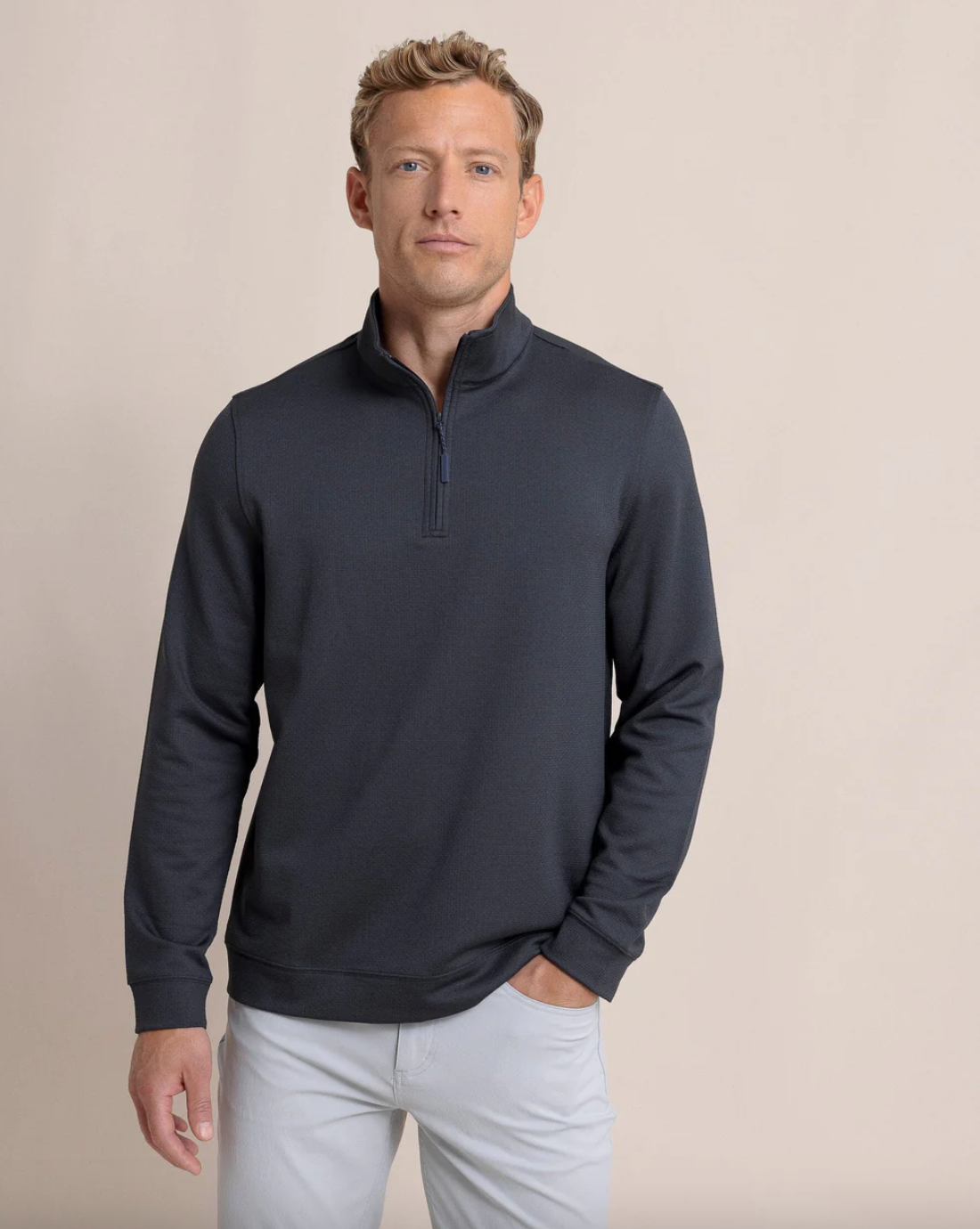 Schooner Quarter Zip-Black