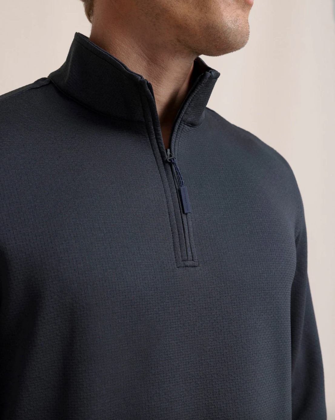 Schooner Quarter Zip-Black