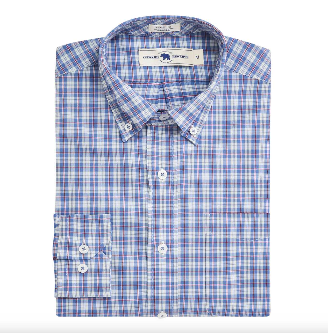 Applecross Button Down-Blue Horizon