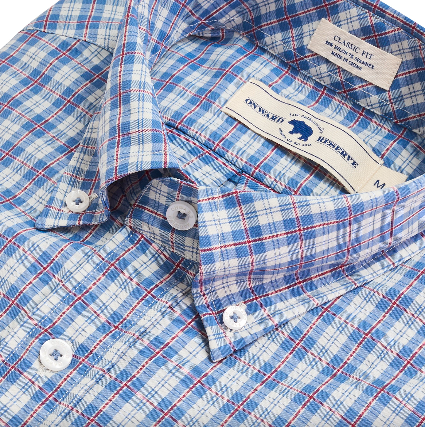 Applecross Button Down-Blue Horizon