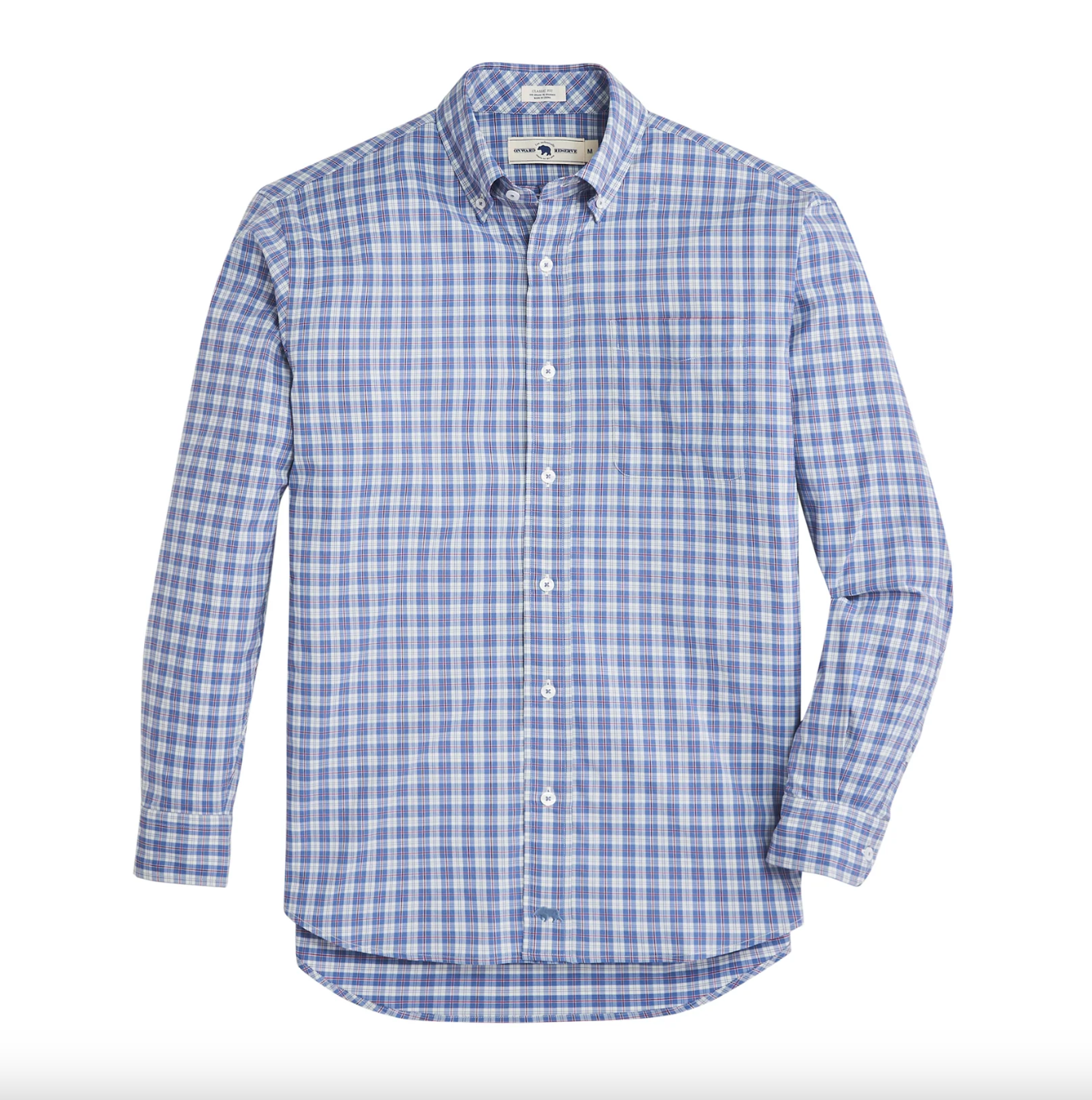 Applecross Button Down-Blue Horizon