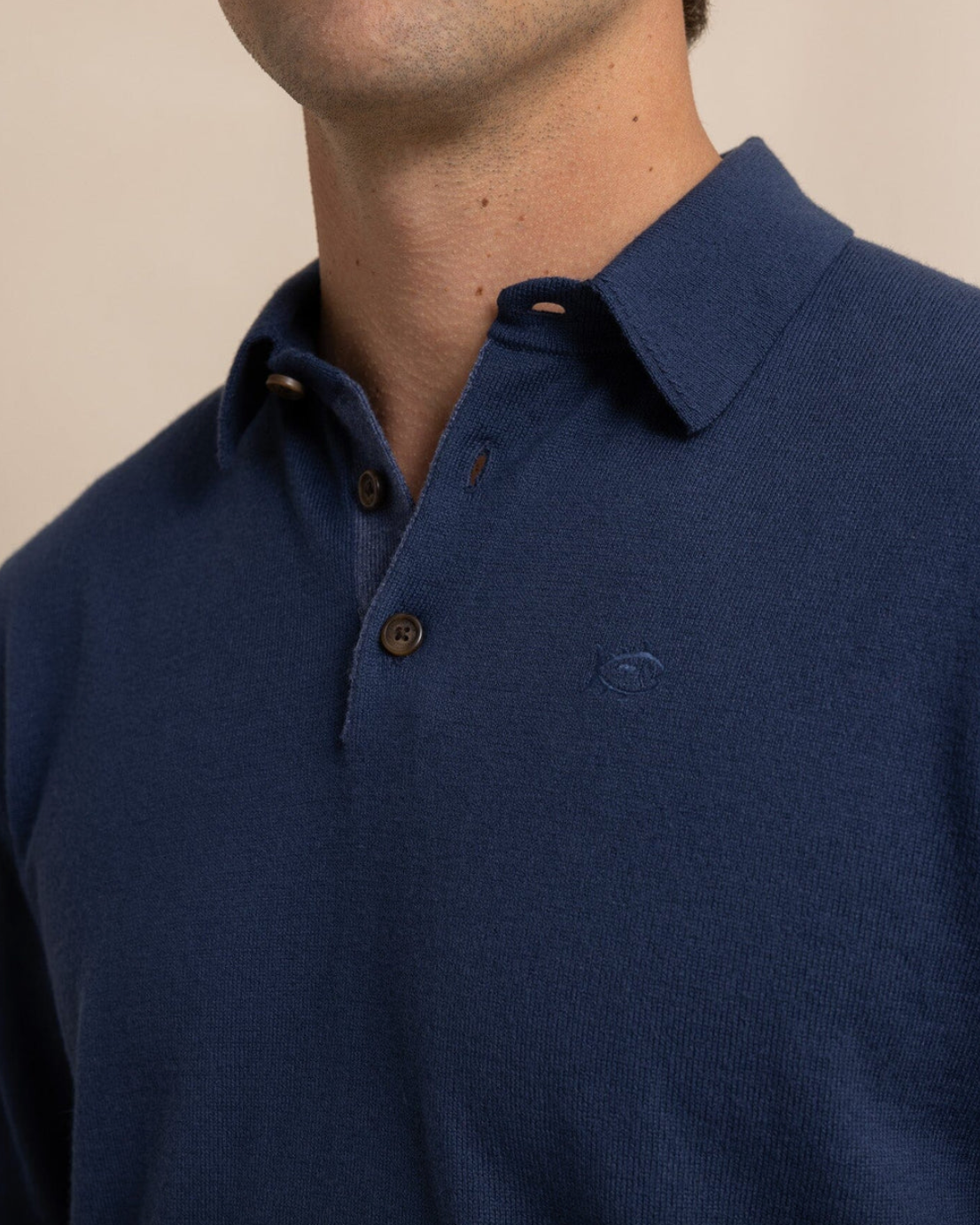 Woodville Sweater Polo-Blue