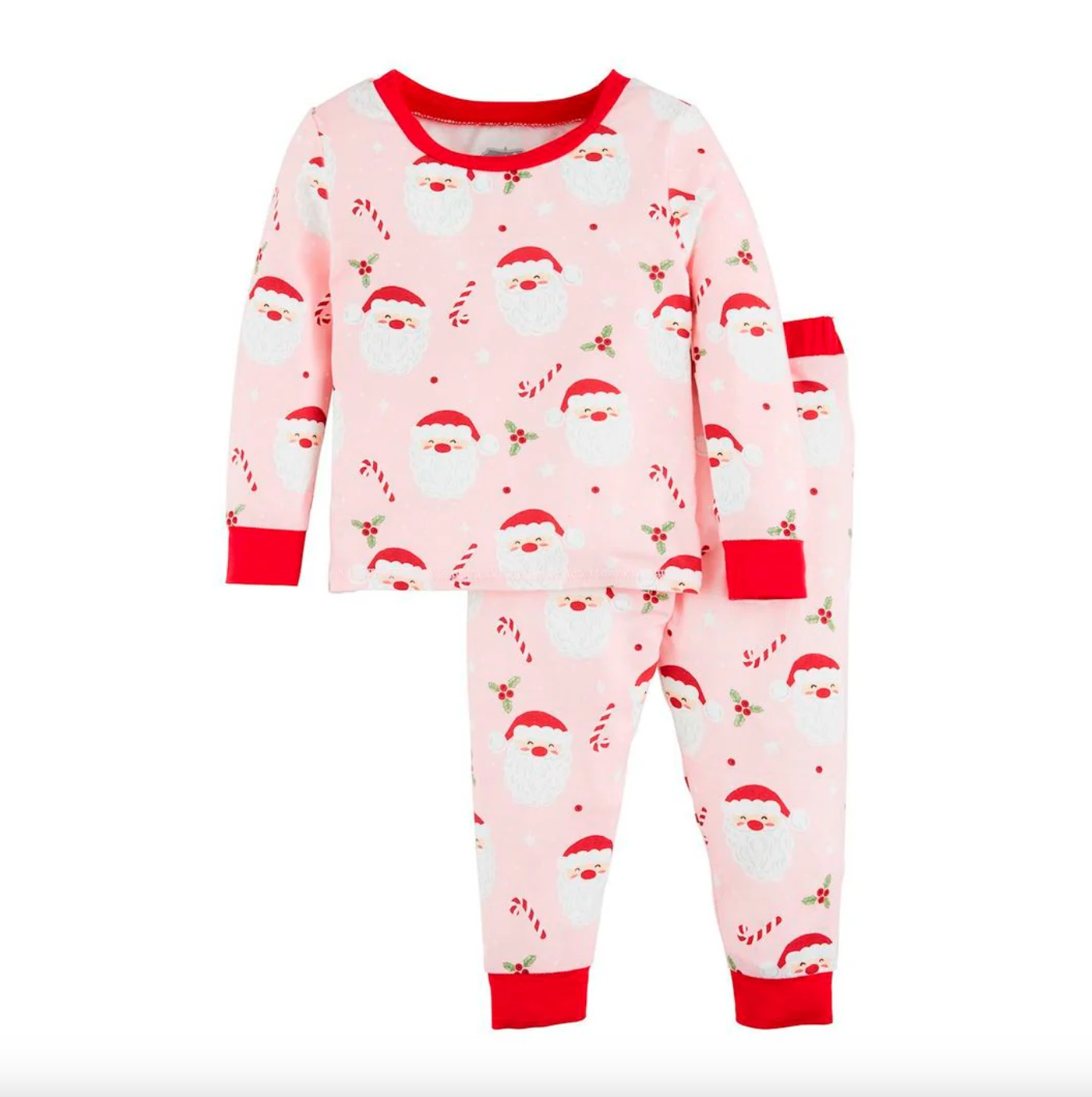 Pink Santa Glow Pajama Set