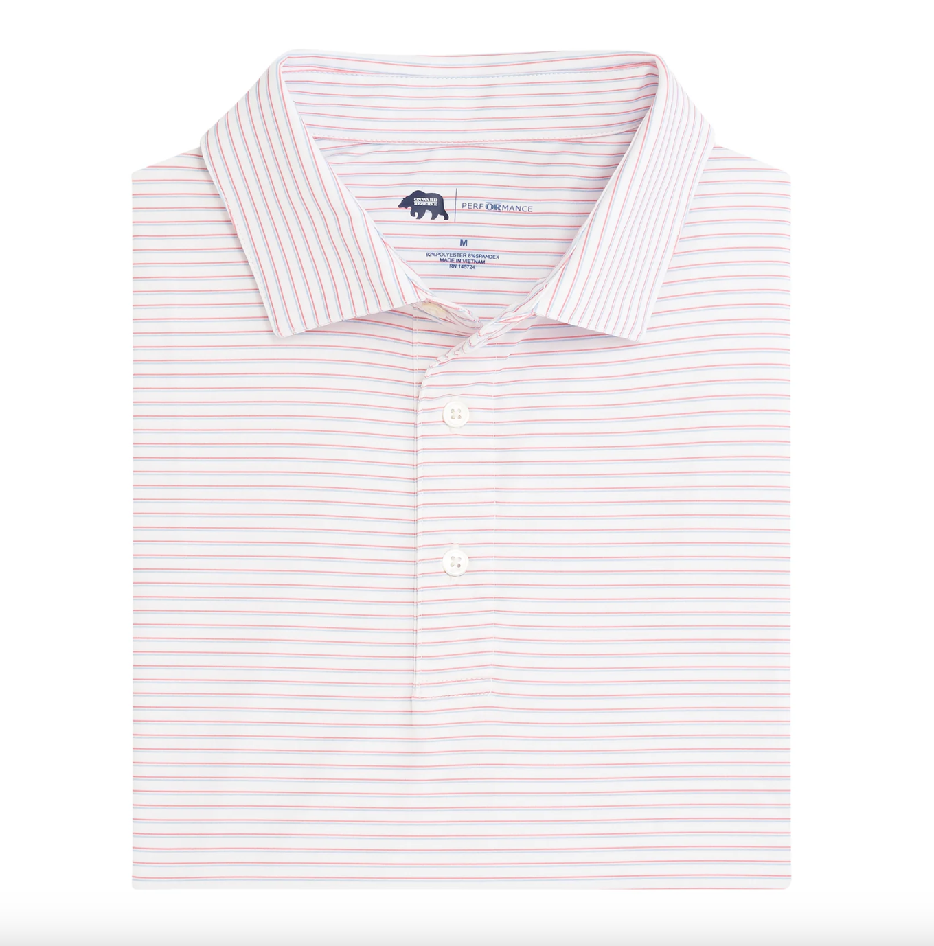 Scout Stripe Polo-Red