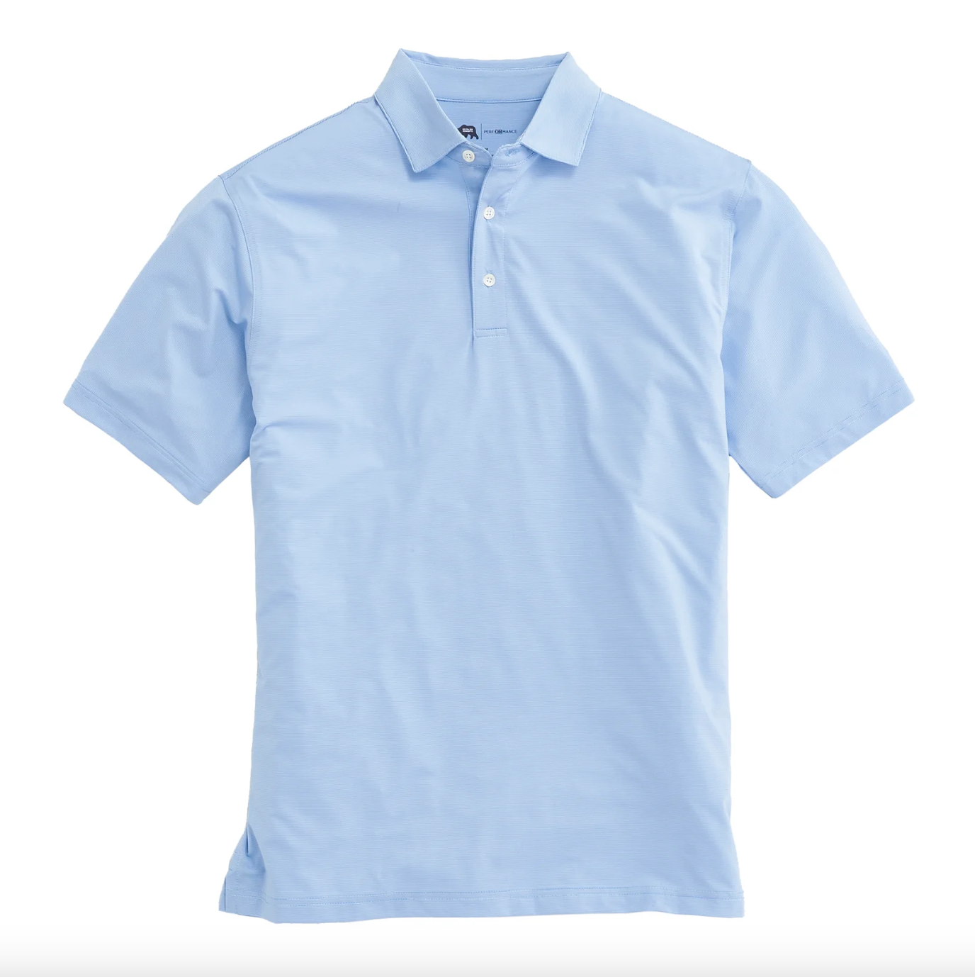 Hairline Stripe Polo-Sky