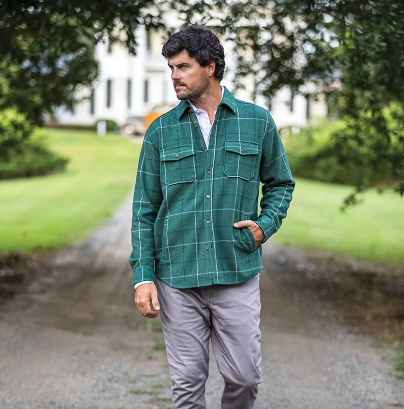 Sika Shirt Jacket-Forest