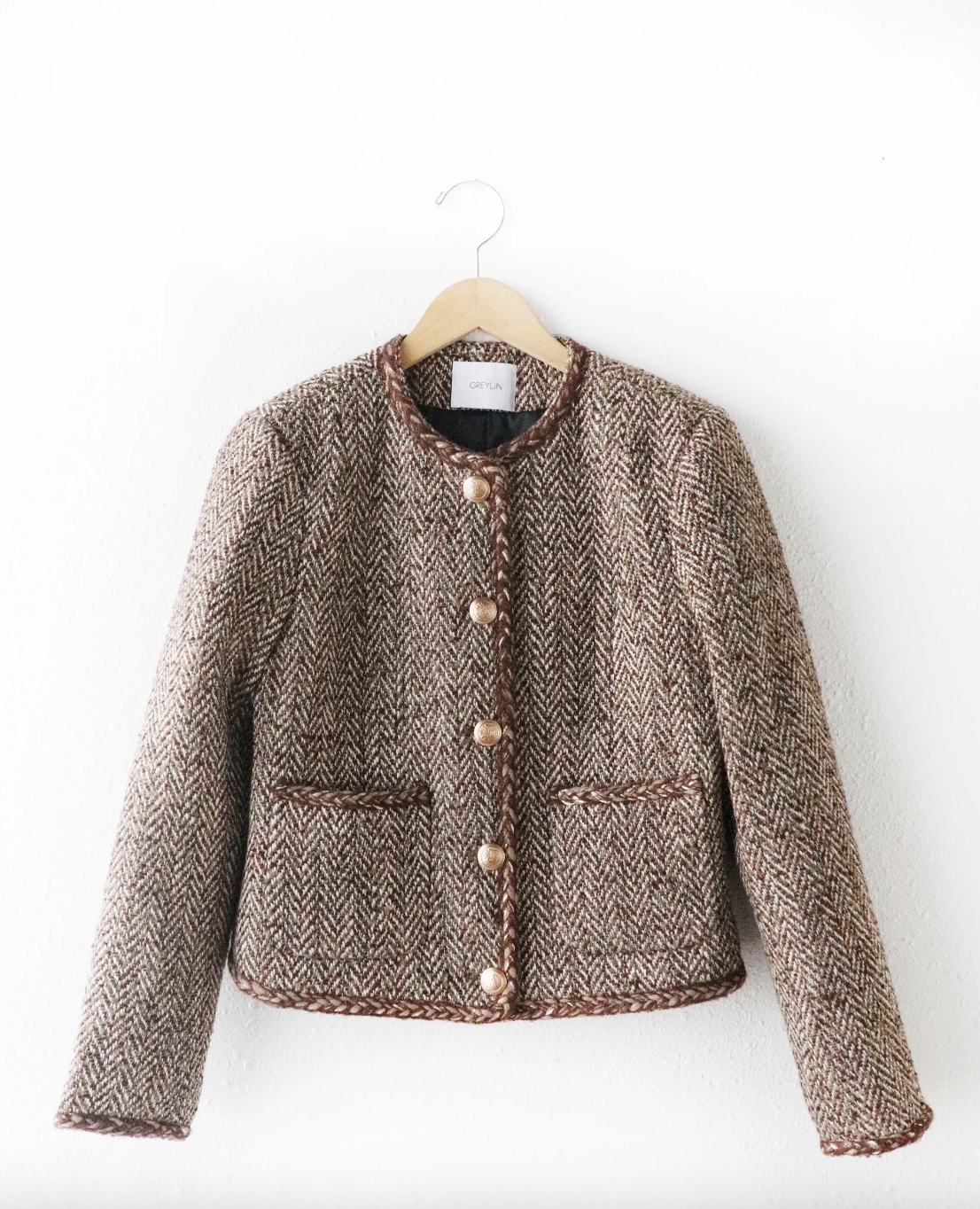 Clara Boucle Jacket-Chestnut