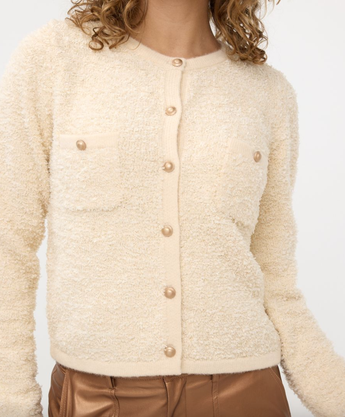 Ella Cardigan-Beige