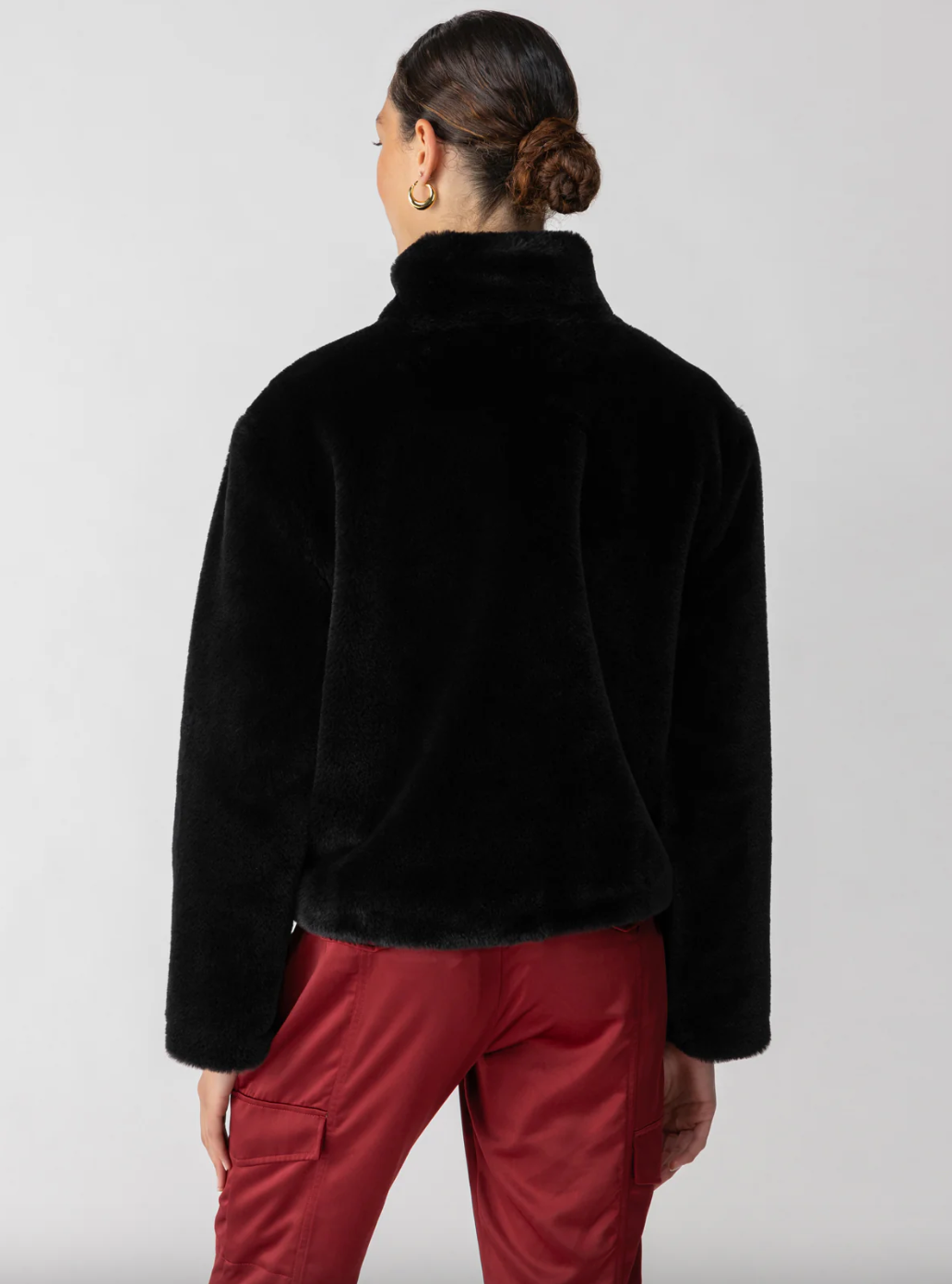 Lux Fur Coat-Black